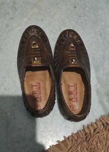 Kids Brown Loafers And Black Shoes Combo