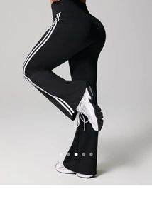 Savana Black Gym Flare Pants-New with tag