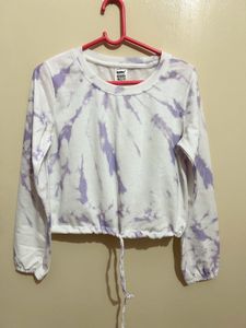 Tie-Dye Cropped Sweatshirt