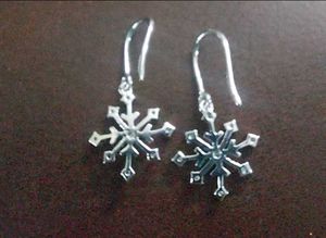 SS925 snowflake zircon drops 2
