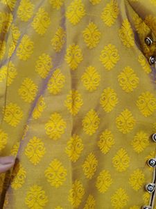 Gold Patterned Kurta