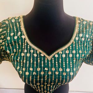 Brand New Designer Green Blouse