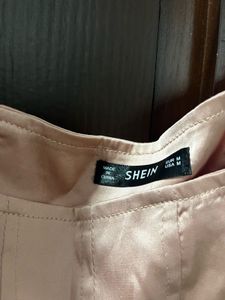 SHEIN Pink Corset Top