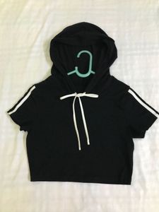 Shein Hooded Cropped Tee Bust 32-34