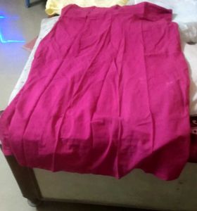 Pink Pleated Skirt Petticoat