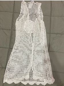 ONLYFront-Open Crochet Longline Shrug