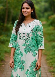 Floral Print Kurta