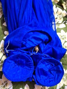 Blue Embellished Anarkali Dress