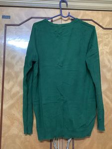 Dark Green Sweatshirt Cum Sweatshir