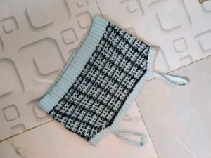 Woolen Women Cardigan + Crop Top