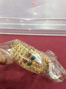 Ethenic Kada With Stone Work