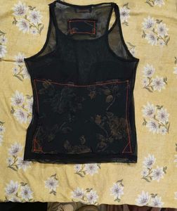 MET Sheer Black Tank Top