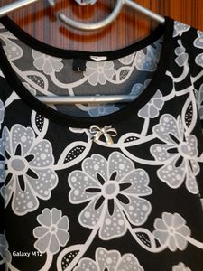 Soft Fabric Top Elbow Length Sleeves Party Casual