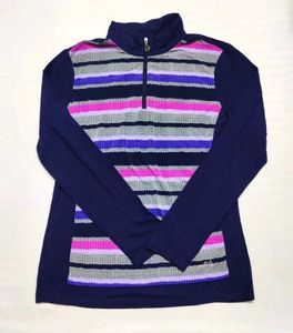 Crocodile Striped Sweater | Bust 32