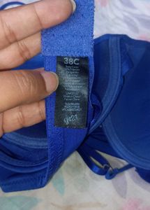 Royal Blue Padded And wired Bra