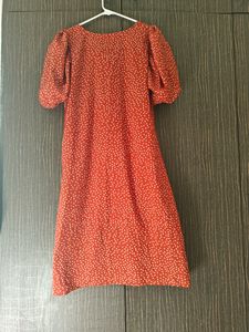 plusS Brand Orange Slit Dress 🔥🏵️