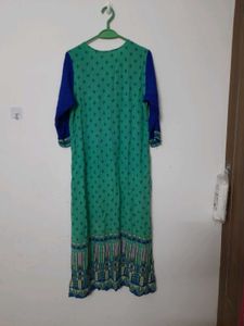 Blue &amp; Teal Printed Kurti