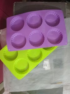 Silicone Cupcakes Mould 2 Nos New And Unused