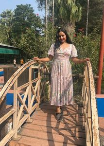 (sale) Floral Print Maxi Dress