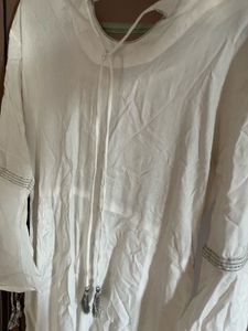 Festive Long White Kurta