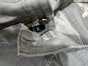 Gray Denim Jeans