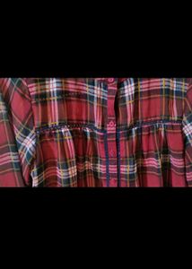 Red Plaid Top