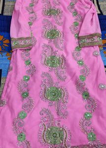 Pink Embellished Salwar Kameez