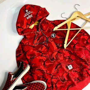 Red Camo BAPE Hoodie