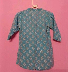 Blue Short Kurti