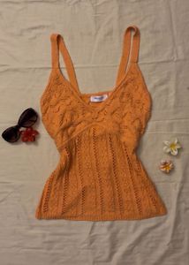 Y2K Orange Cami Top