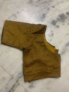 Yellow Checked Saree