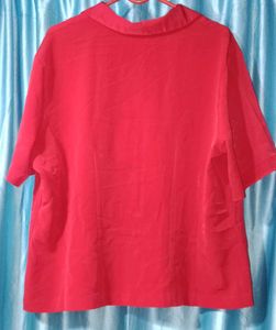 Vibrant Red Short Sleeve Shirt