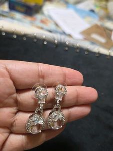 White Gemstone Earrings