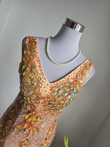 Beaded Mermaid Cocktail Gown