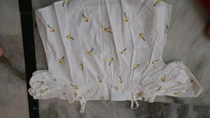 Stylish White Top With Embroidery