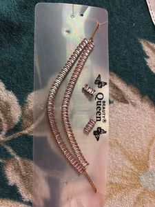 Pink Gemstone Necklace & Earring Set