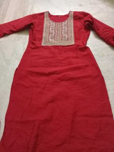 Elegant Maroon Kurta Set