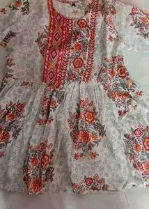 Floral Print Tunic Top