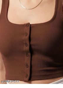 Trendy Ribbed Sleeveless Fitted Top