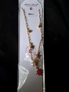 Charm Necklace with Pearl and Colourful Details