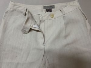 Cream Summer Trousers Women