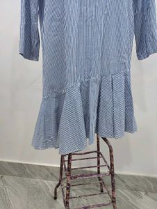 Striped Ruffle Hem Dress