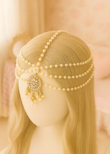 Gold Plated Coquette Headpiece (Mathapatti) 🤍