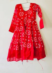 Red Ethnic Gown