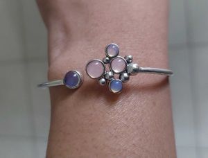 Shaya silver Gemstone Cuff Bracelet