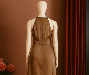 Elegant Brown Maxi Dress