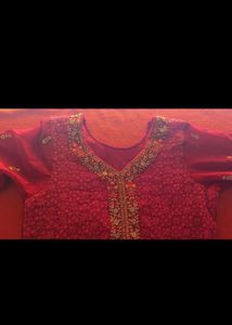 Thread 🧵 embroidery 🪡 Flower Work On Kurti Full