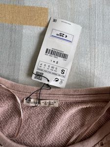 Pink Eyelet Tie-Front Top