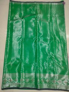 Vibrant Purple Green Saree