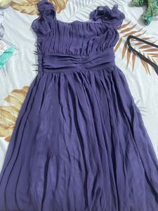 A Beautiful Purple Knee Length Dress